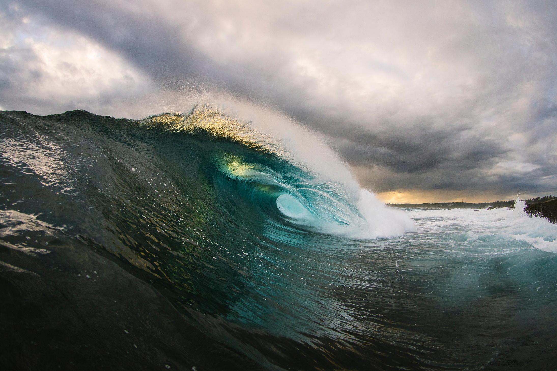 Stormy seas